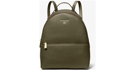 michael kors dark green|Michael Kors olive green backpack.